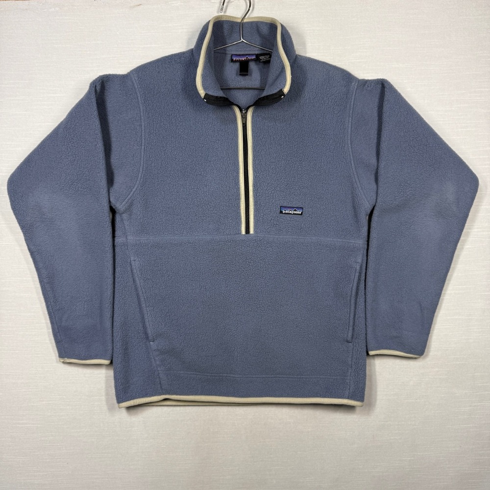 Patagonia Synchilla Fleece Marsupial Pullover Mens M Blue‎ 25735 Gorpcore 90s